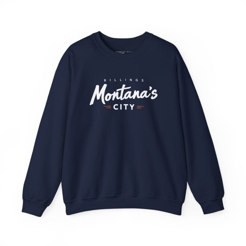 Navy sweatshirt with 'Montana's City' text