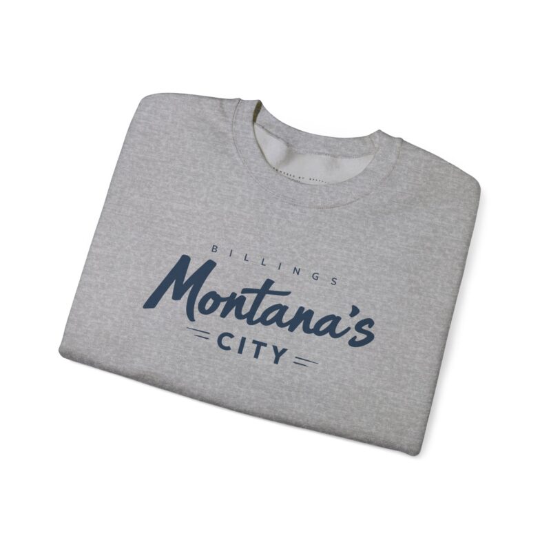 Gray sweatshirt with 'Billings Montana's City' logo